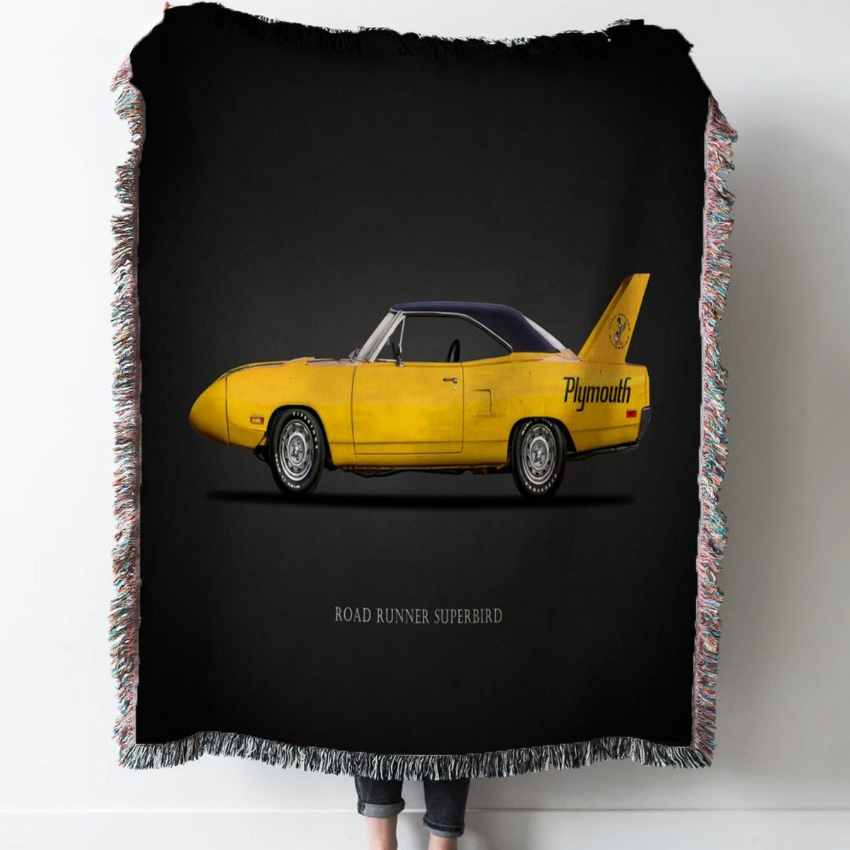 The Superbird Woven Tapestry Throw Blanket with Fringe