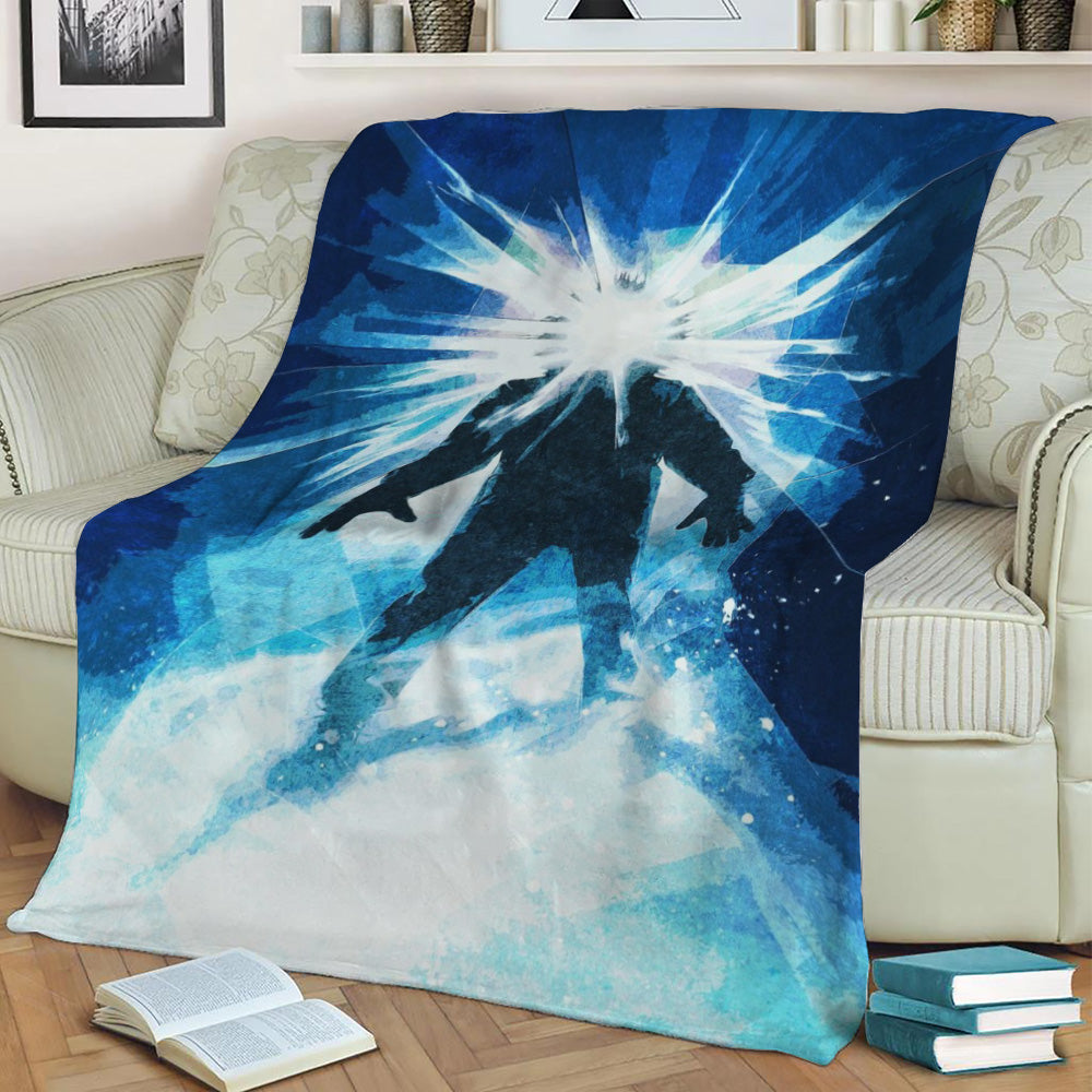 The Thing Vintage Poster Fleece Throw Blanket