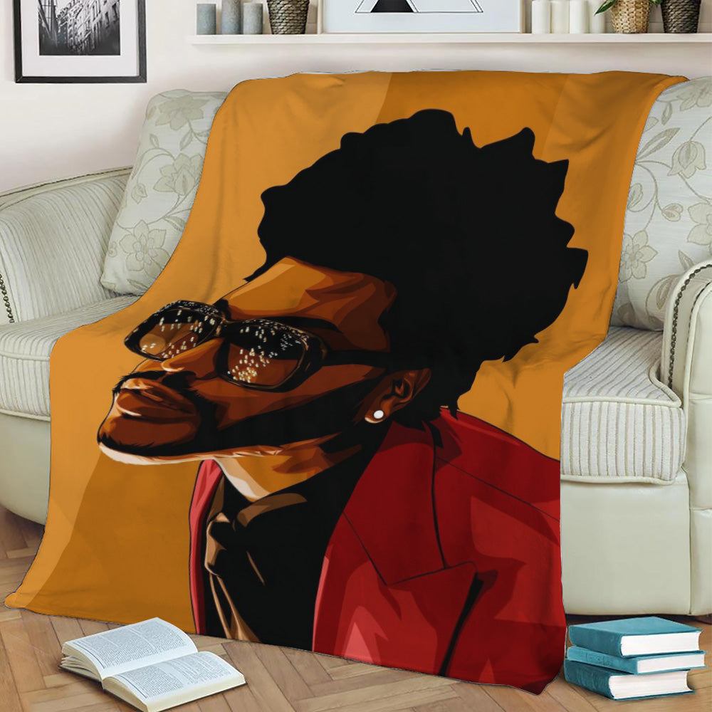 The Weeknd Vexel Art Fleece Throw Blanket