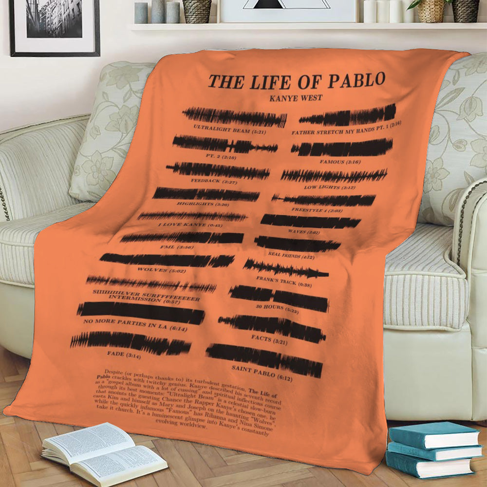 The life of Pablo by Kanye Fleece Throw Blanket