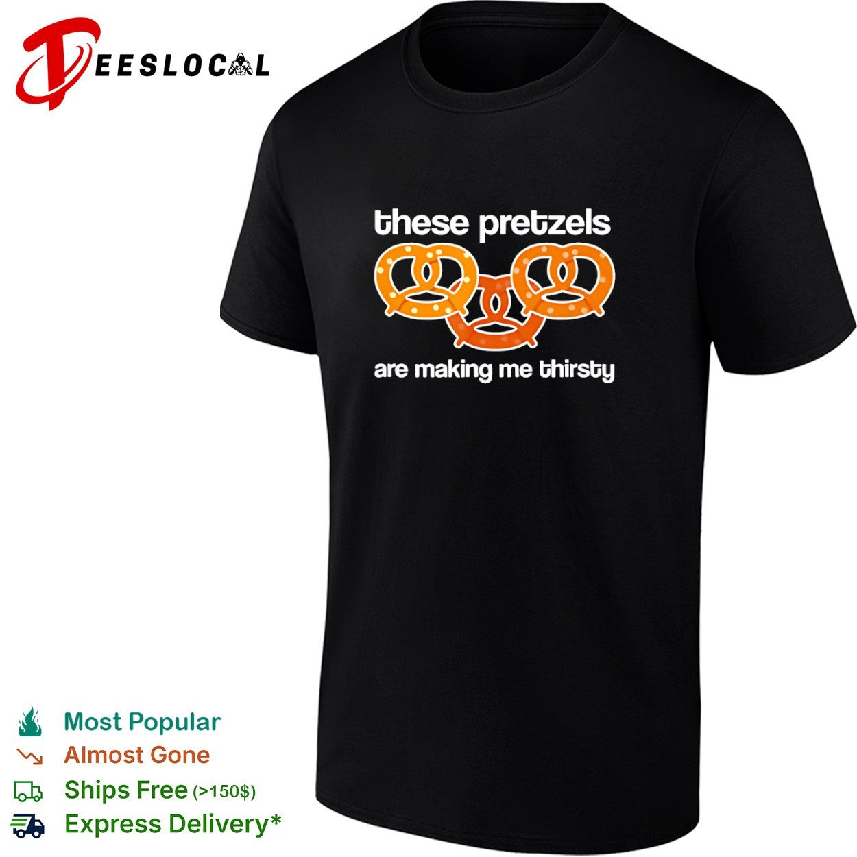 These pretzels are making me thirsty Seinfeld Olympic rings comedy show shirt