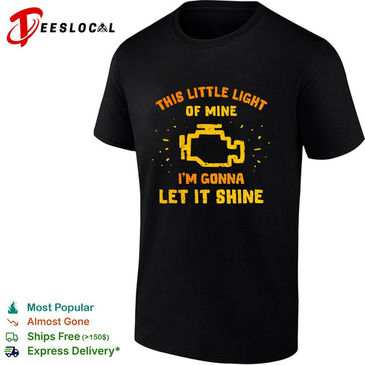 This little light of mine I’m gonna let it shine check engine mechanic humor shirt