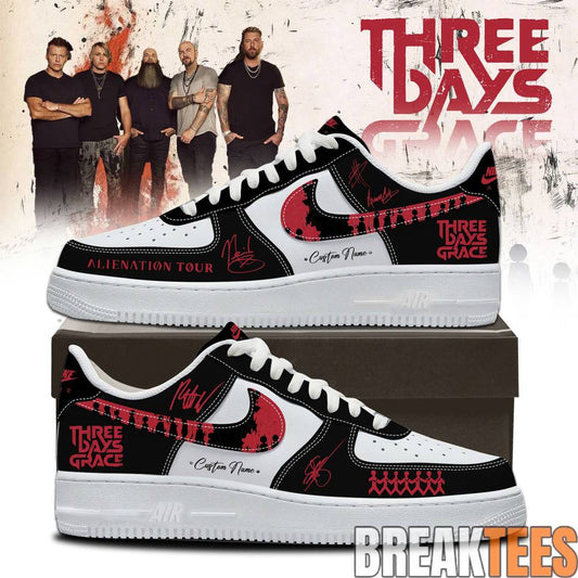 Three Days Grace Alienation Tour 2026 Custom Air Force 1 Shoes