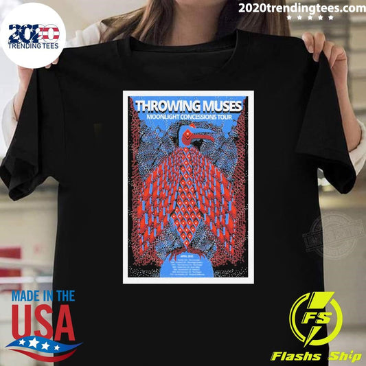 Throwing Muses Moonlight Concessions April 2026 Tour Shirt