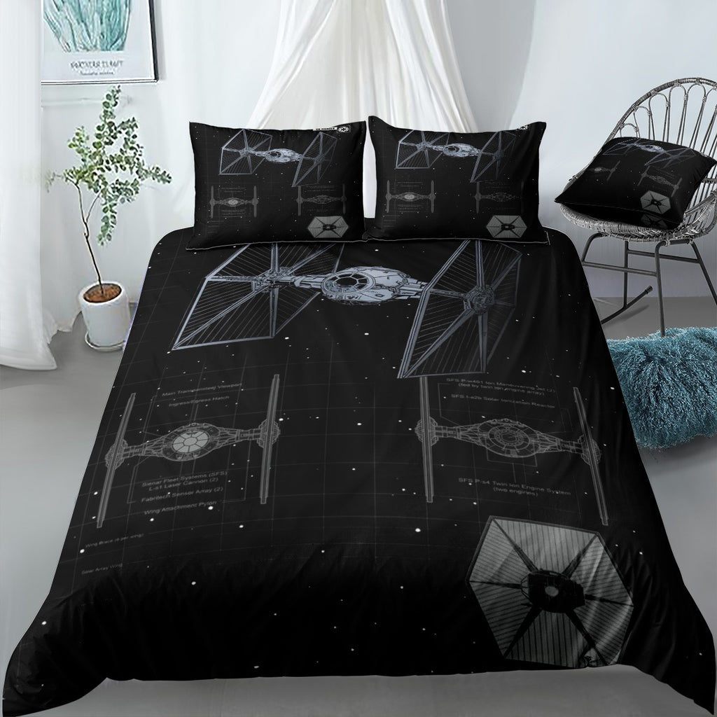 Tie Fighter Bedding Set (Duvet Cover & Pillow Shams)
