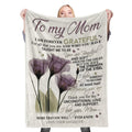 To My Mom Mothers Day Fleece Throw Blanket