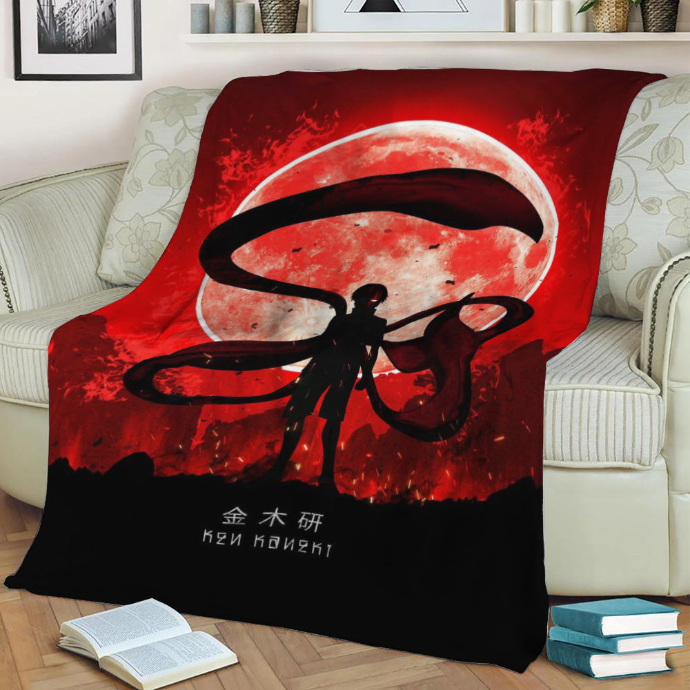 Tokyo Ghoul Kaneki Fleece Throw Blanket