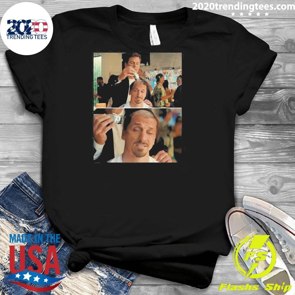 Tom Brady Giving Soccer Player Zlatan Ibrahimović A Haircut Almost Friday Tee Shirt
