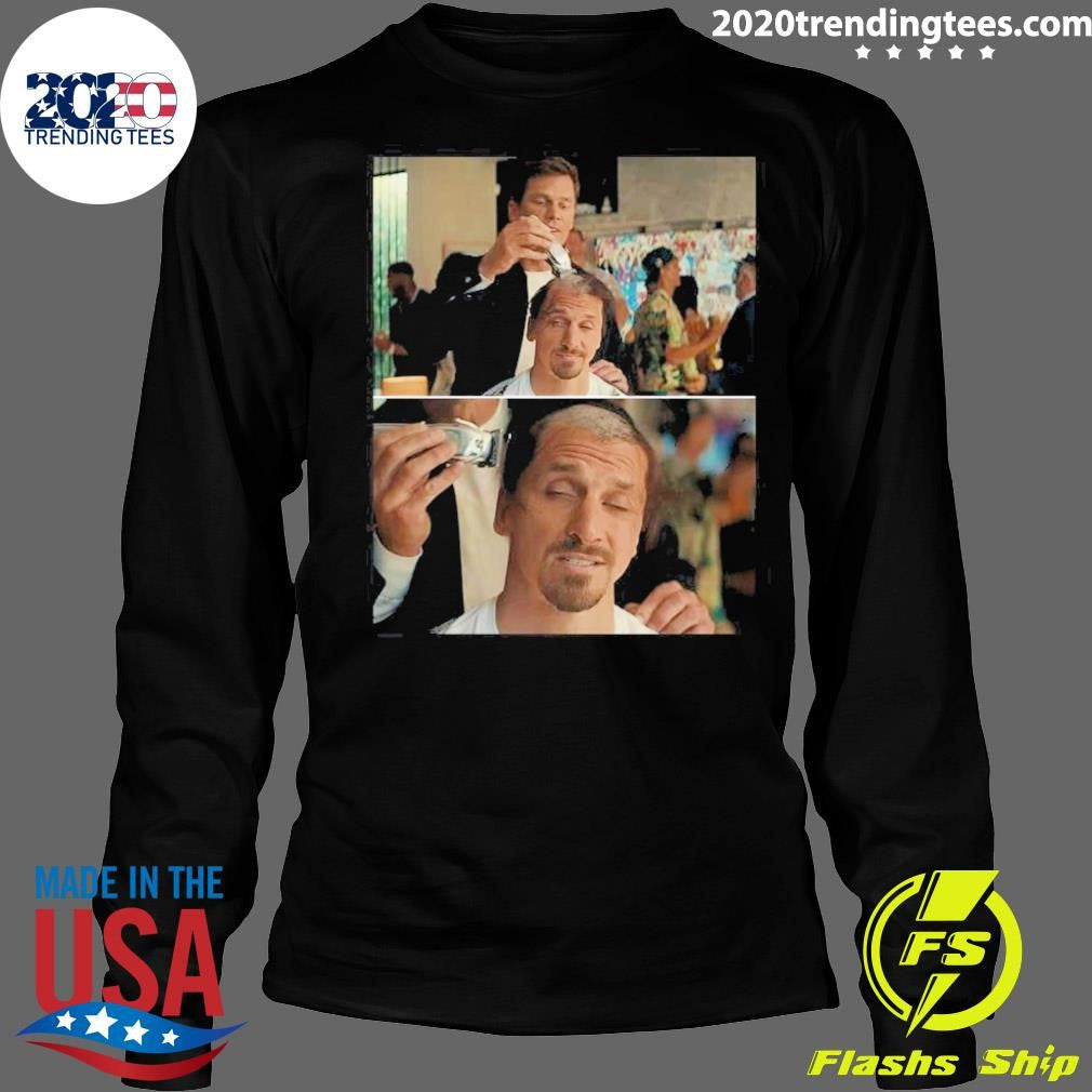 Tom Brady Giving Soccer Player Zlatan Ibrahimović A Haircut Almost Friday Tee Shirt