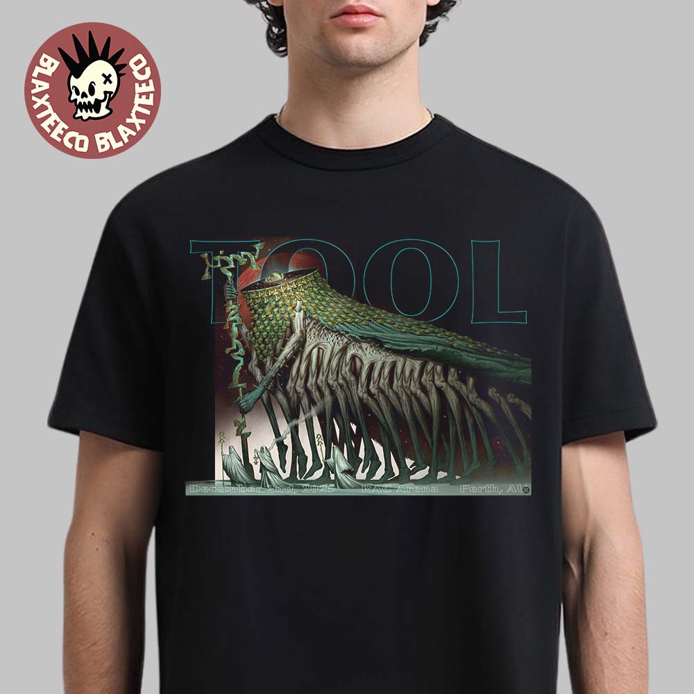 Tool Perth Australia 2025 Event Poster At RAC Arena On December 2 2025 T-Shirt