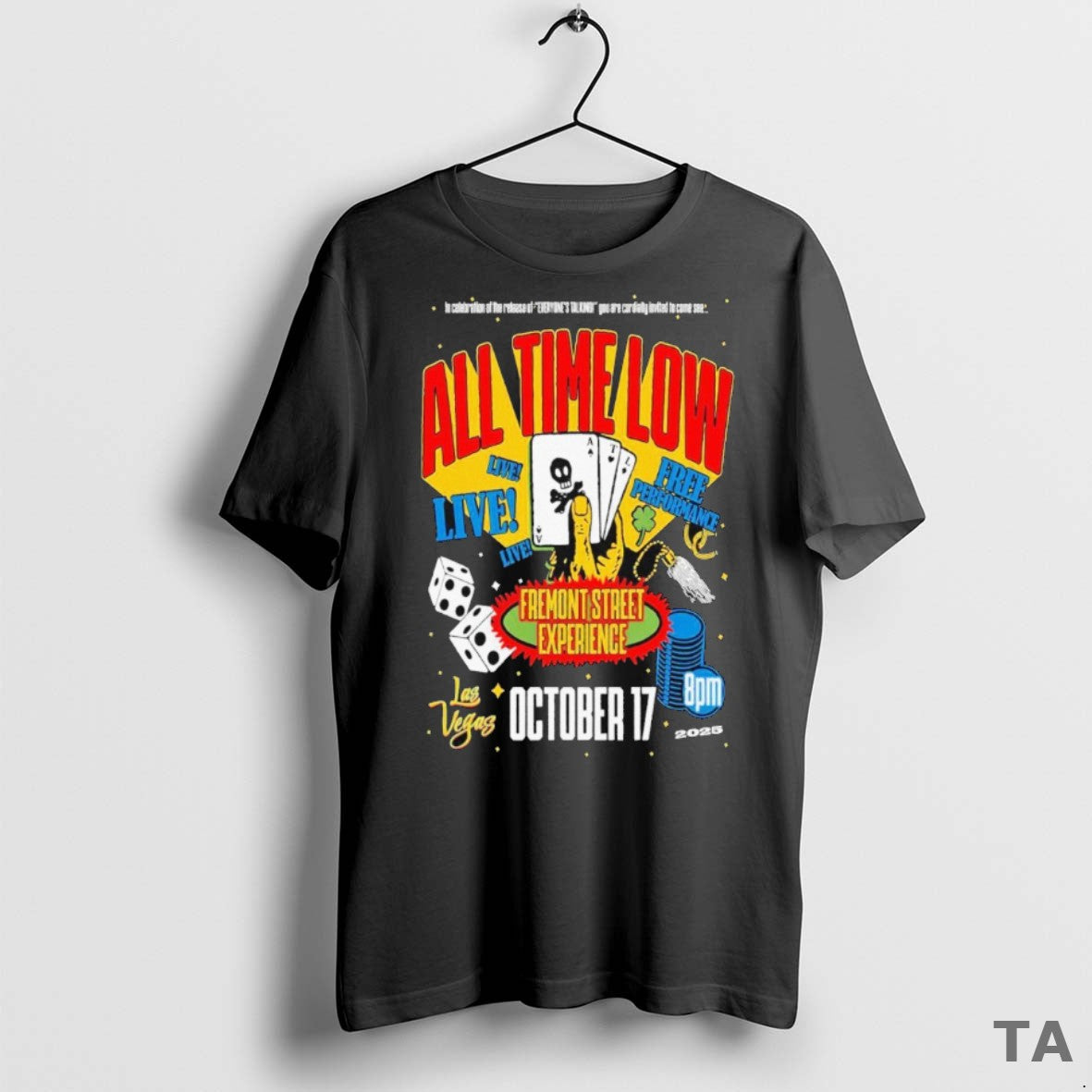 Top All Time Low Oct 17 2025 Live In Las Vegas Nv T Shirt Sweater
