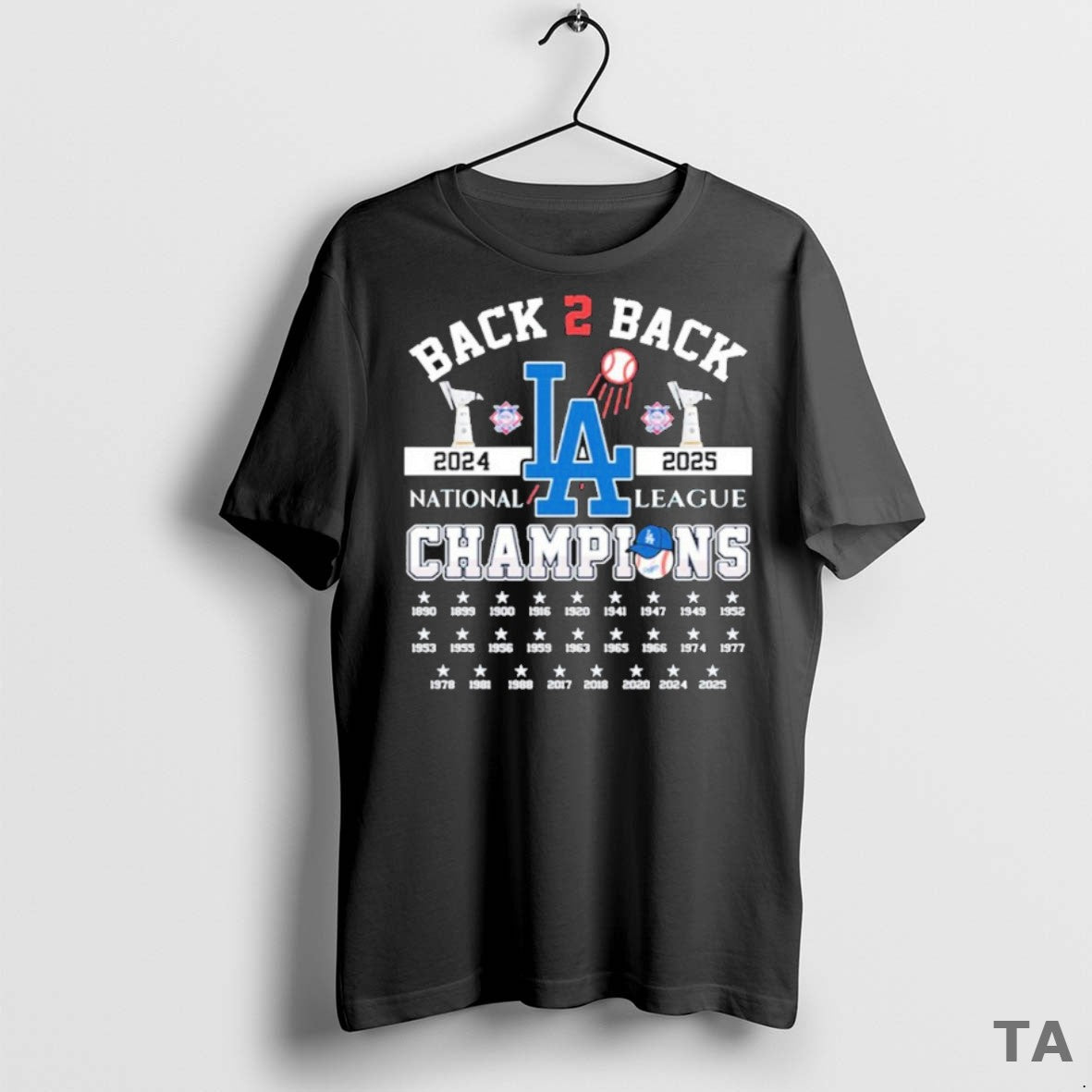 Top Dodgers B2b 2024 2025 National League Champions T Shirt Sweater