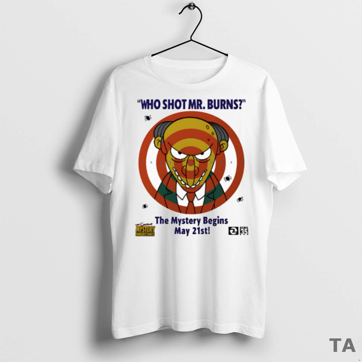 Top Who Shot Mr Burns The Mystery Begins May 21st T Shirt Sweater
