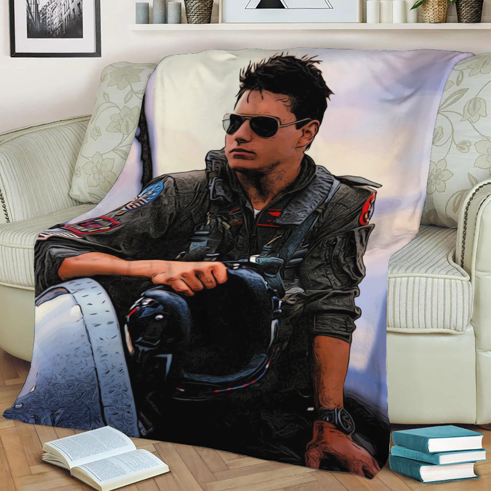 Gun Fleece Throw Blanket