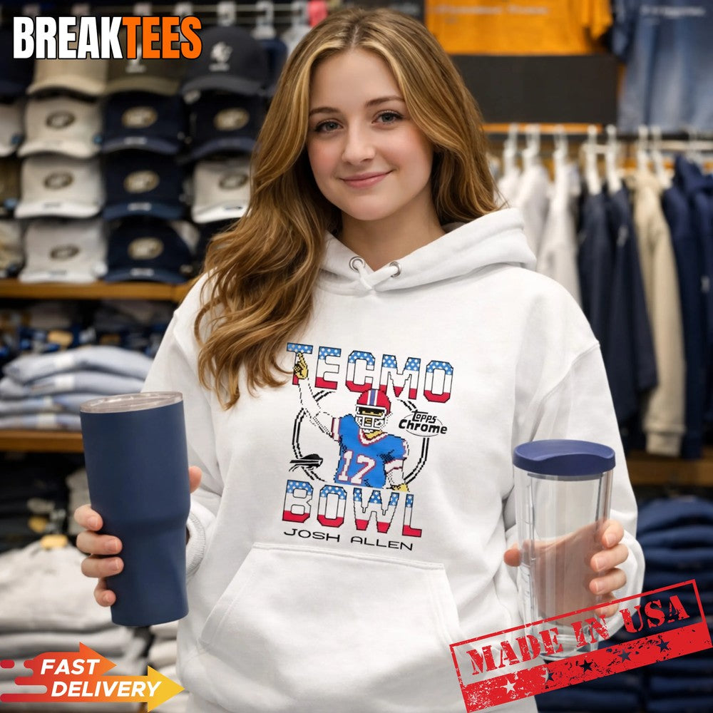 Topps Chrome x Tecmo Bowl Buffalo Bills Josh Allen T-Shirt
