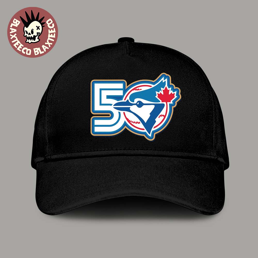 Toronto Blue Jays Team’s 50th Seasons Logo Classic Cap Hat Snapback