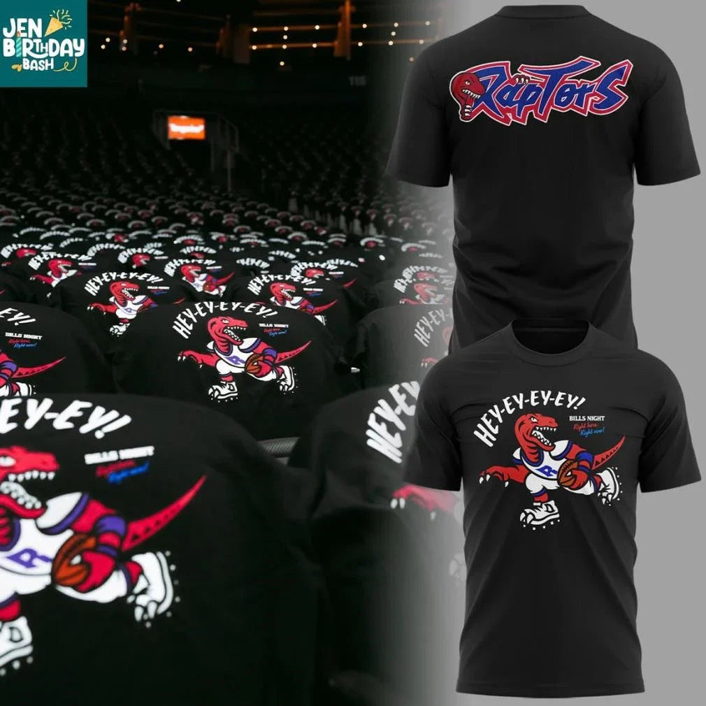 Toronto Raptors Bills Night 2026 Celebration All Black Shirt
