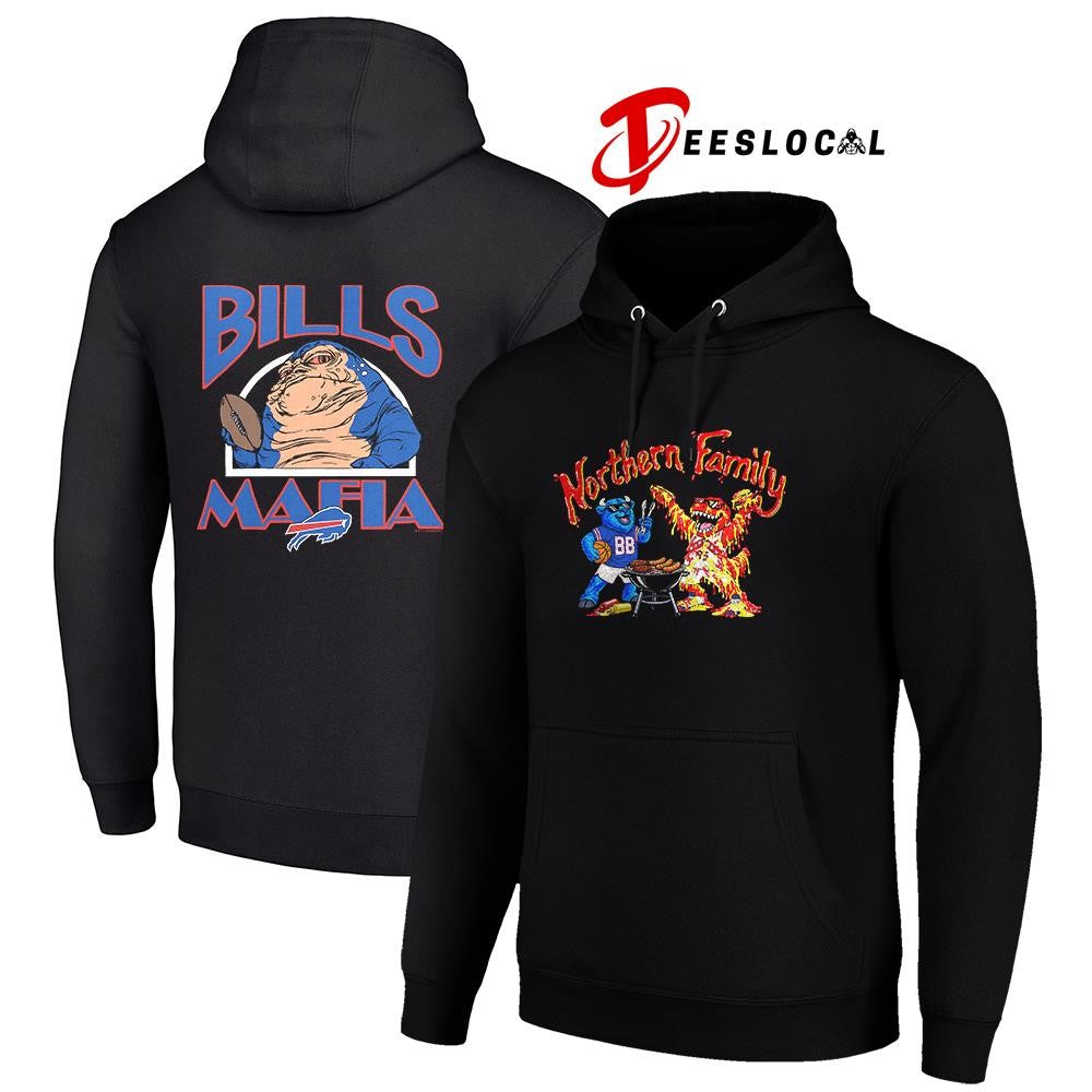 Toronto Raptors x Buffalo Bills Northern family hey ey ey mascot shirt