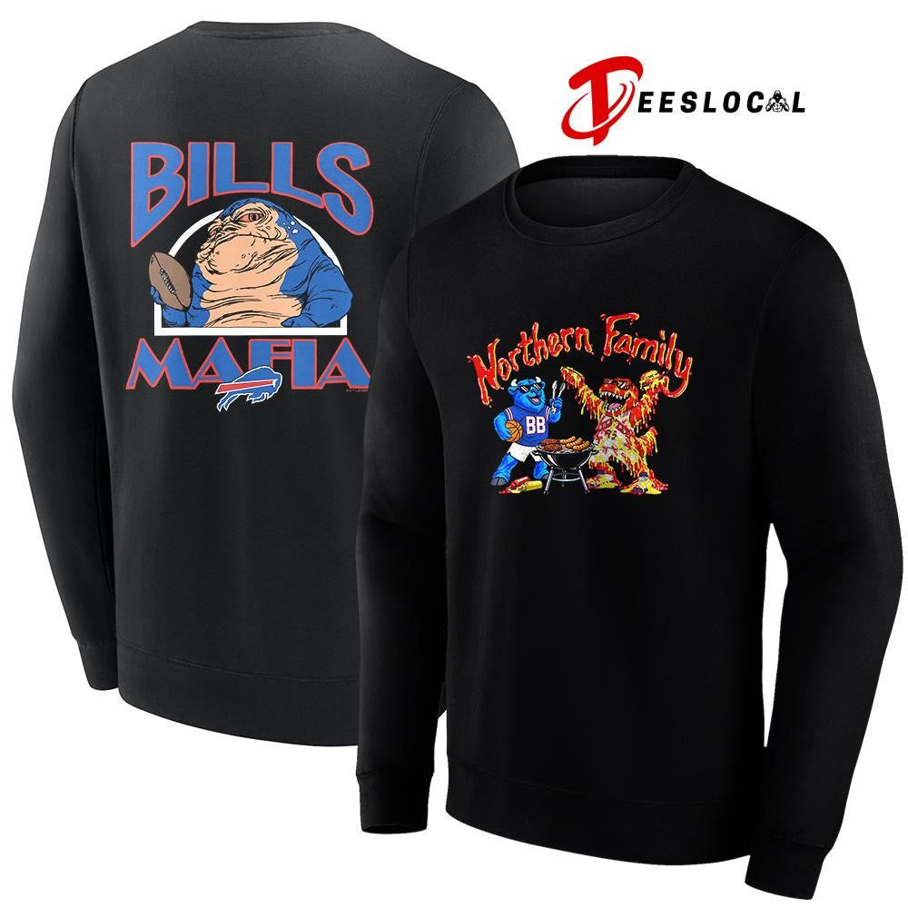 Toronto Raptors x Buffalo Bills Northern family hey ey ey mascot shirt