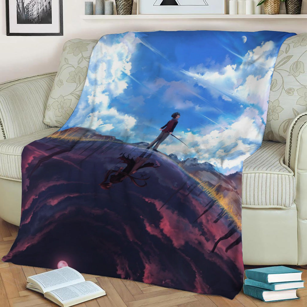 Tower of God Viole and Bam Fleece Throw Blanket