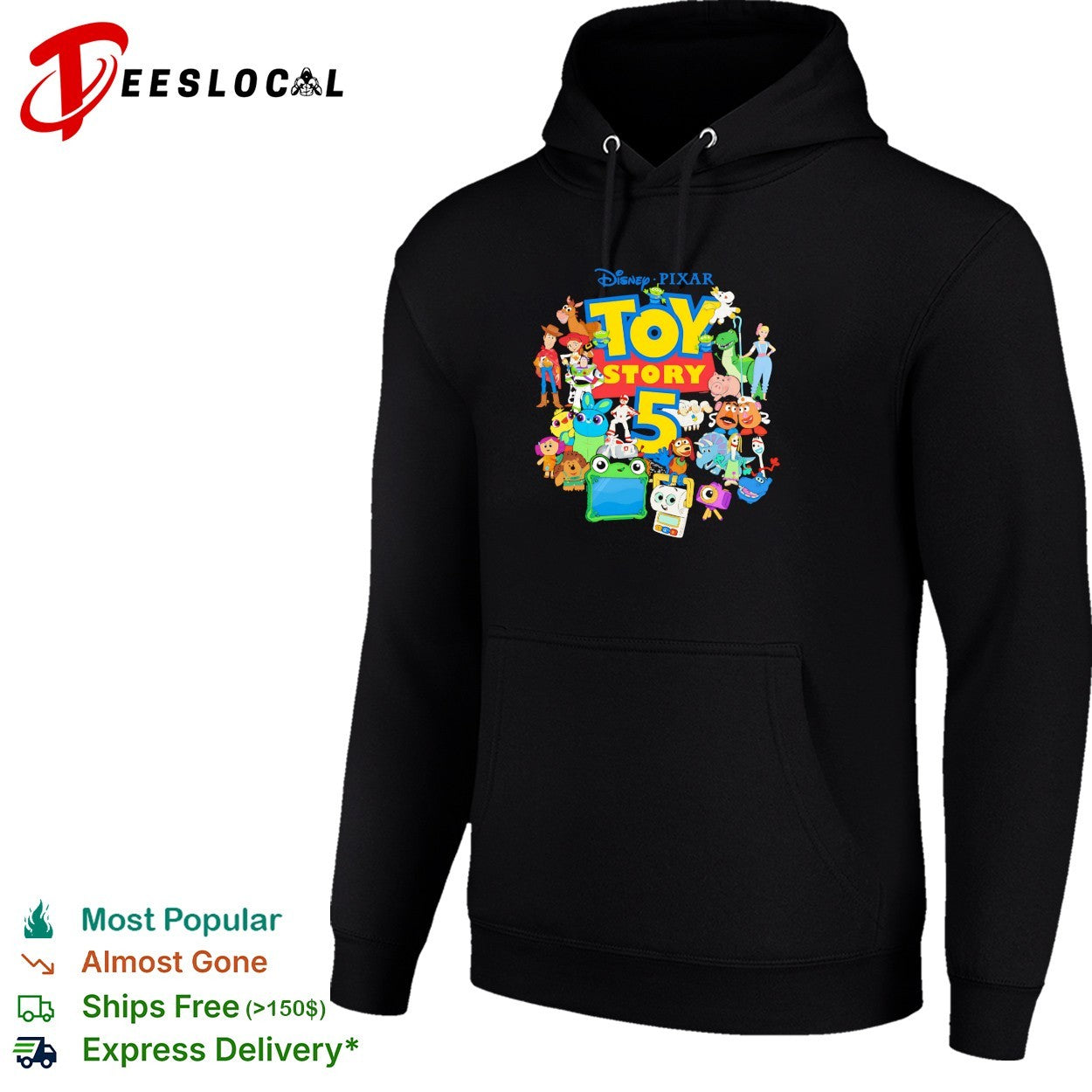 Toy Story 5 Disney Pixar character collage shirt