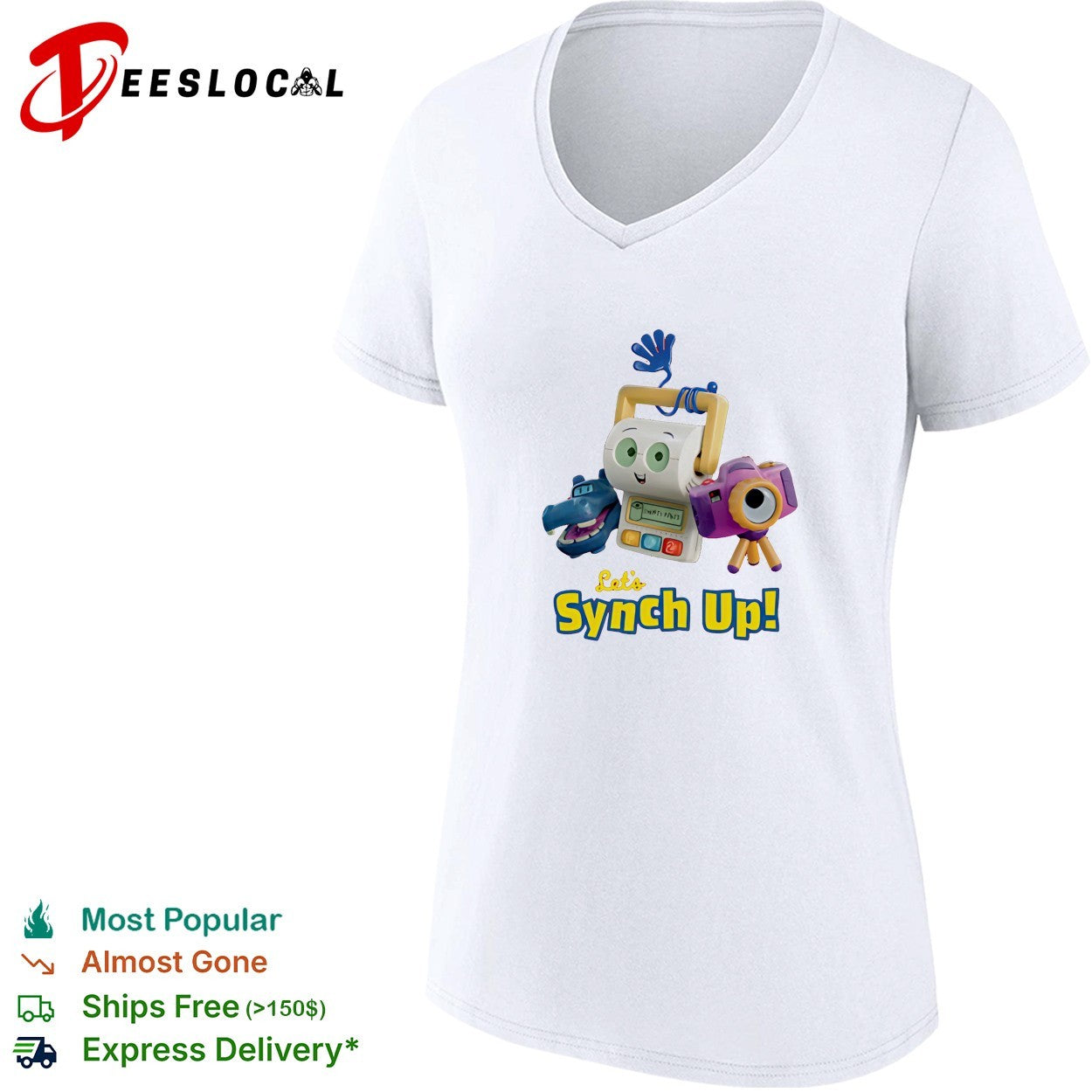Toy Story 5 let’s synch up toy character shirt