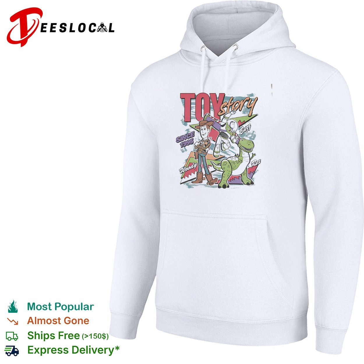 Toy Story since 1995 Woody Buzz and Rex retro shirt