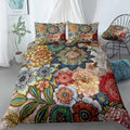 Boho Bouquet Flowers Bedding Set (Duvet Cover & Pillow Shams)