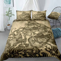 Kraken & Ship Bedding Set (Duvet Cover & Pillow Shams)