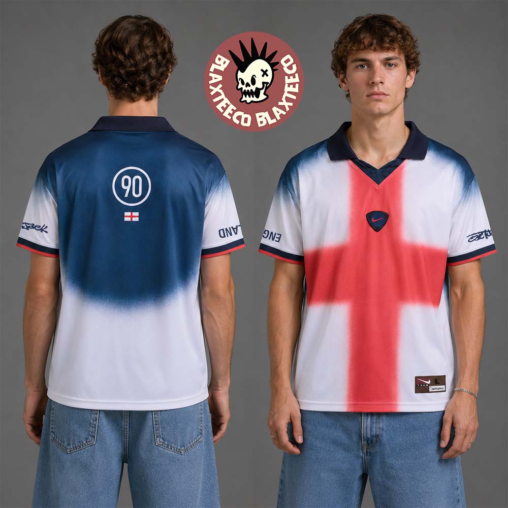 Travis Scott Cactus Jack x Nike x FIFA World Cup 2026 England Total 90 Retro Football Jersey