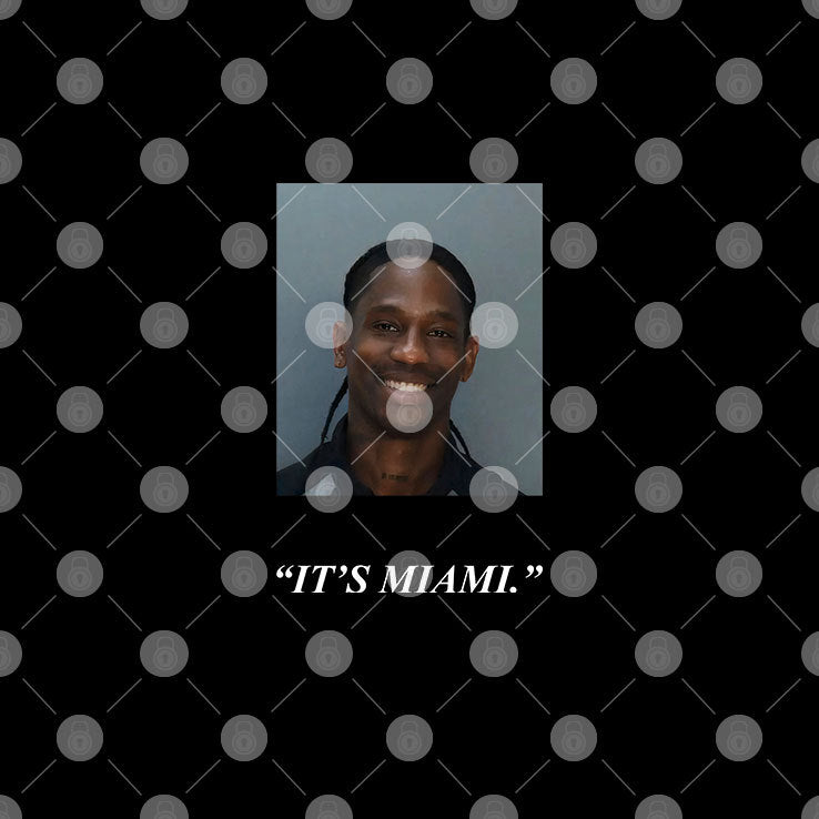 It’s Miami Travis Scott Mugshot Free The Rage Shirt