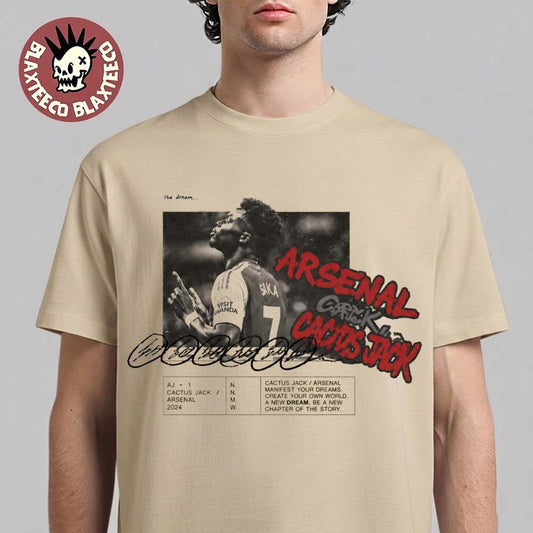Travis Scott X Arsenal Cactus Jack Bukayo Saka Graphic T-Shirt