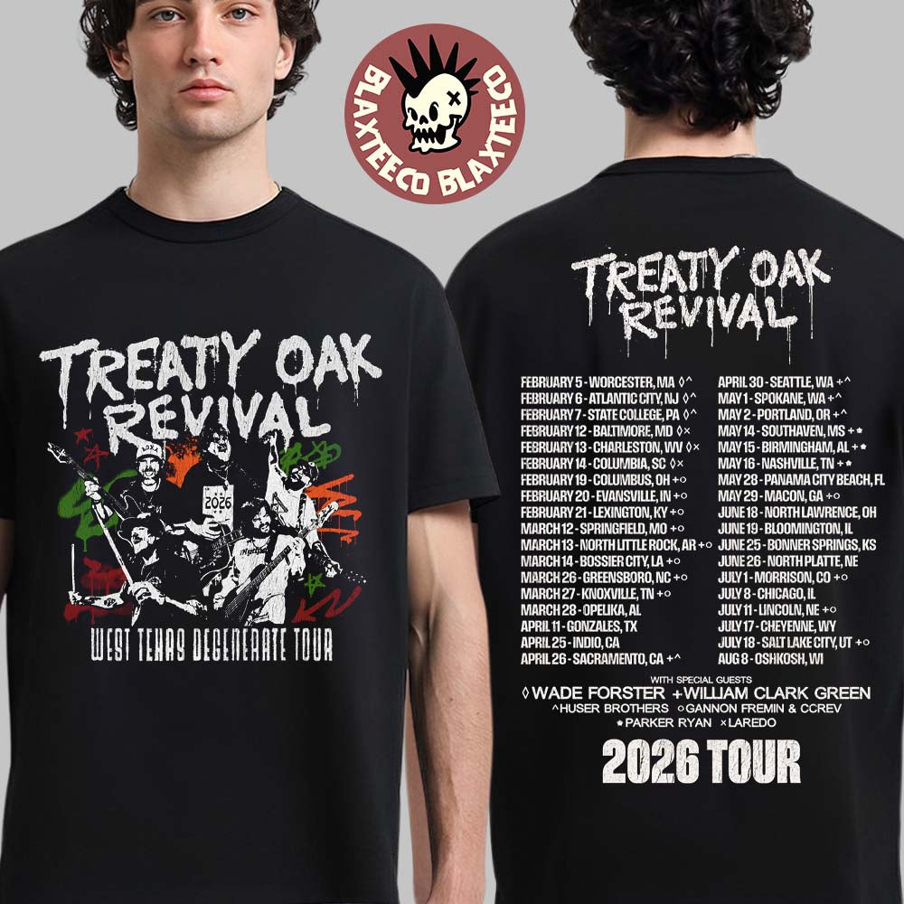 Treaty Oak Revival 2026 Tour Merch T-Shirt