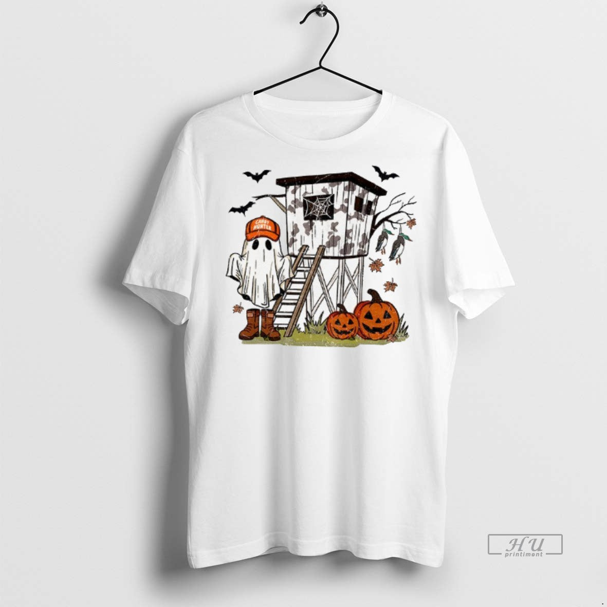Trending Candy Hunter Camo Boys Pumpkin Boys Fall Halloween Graphic Tee Shirt Sweater