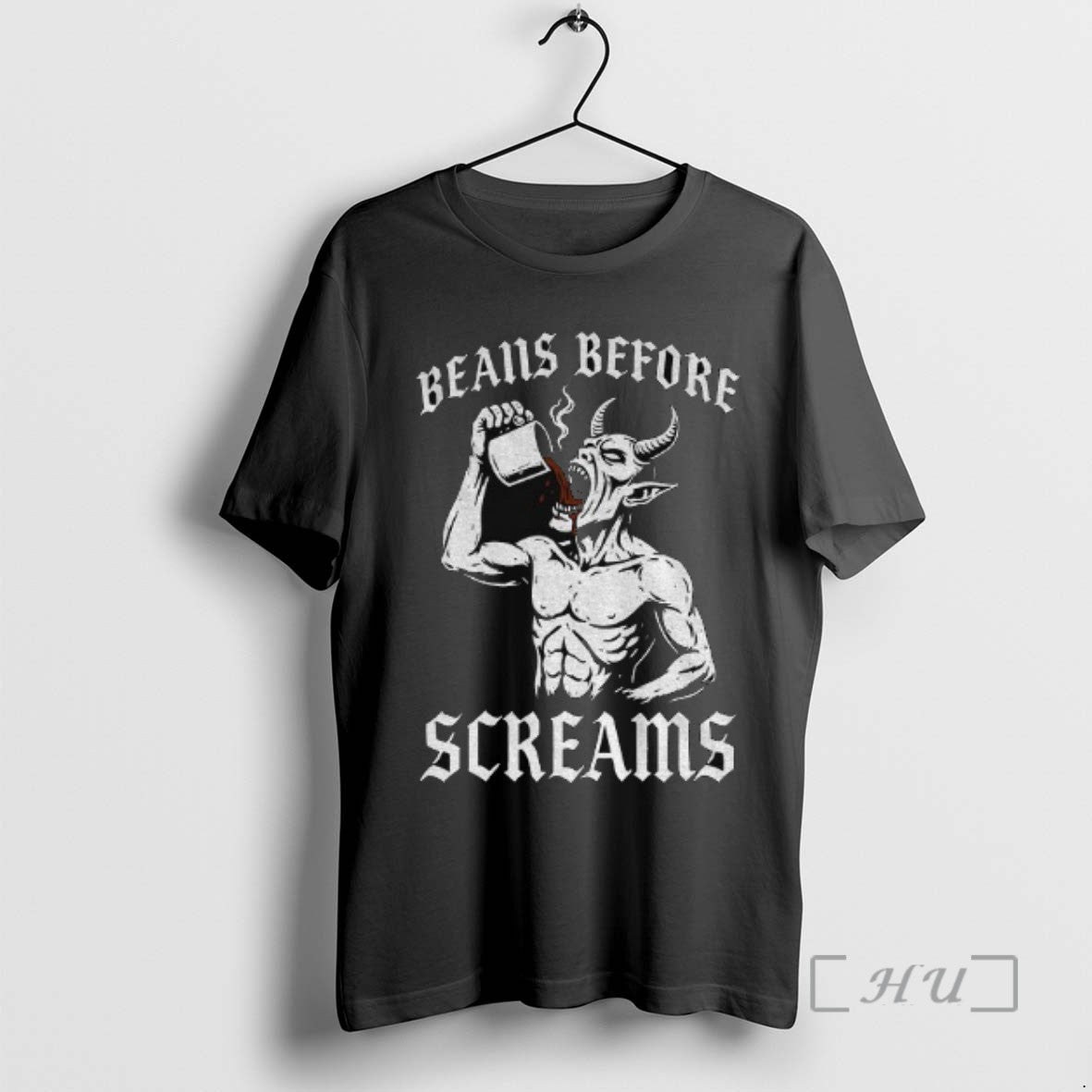 Trending Devil Drink Coffee Beans Before Screams Halloween Tee Shirt Sweater