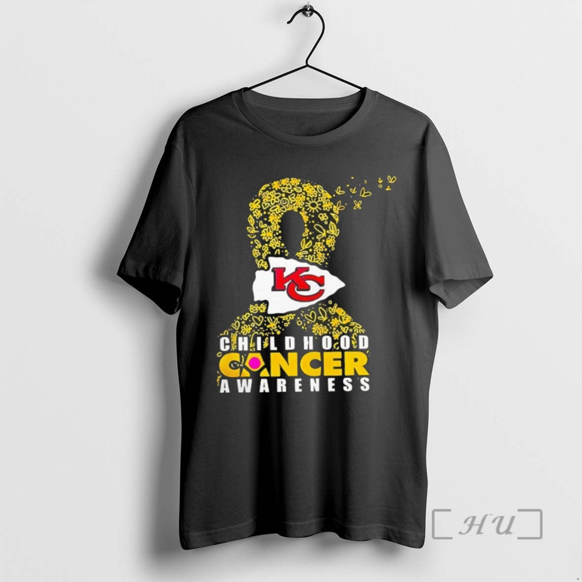Trending Kansas City Chiefs Childhood Cancer Awareness Tee Shirt Sweater