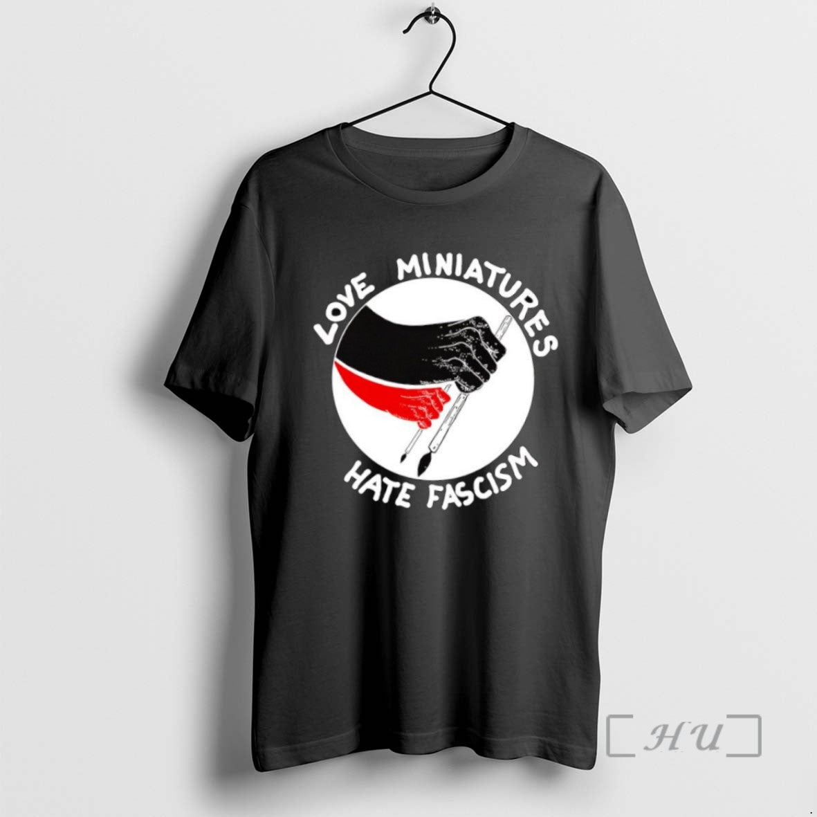 Trending Love Miniatures Hate Fascism Tee Shirt Sweater