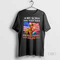 Trending My Son Has Your Back Proud Army Mom Us Flag Graphic Tee Shirt Sweater
