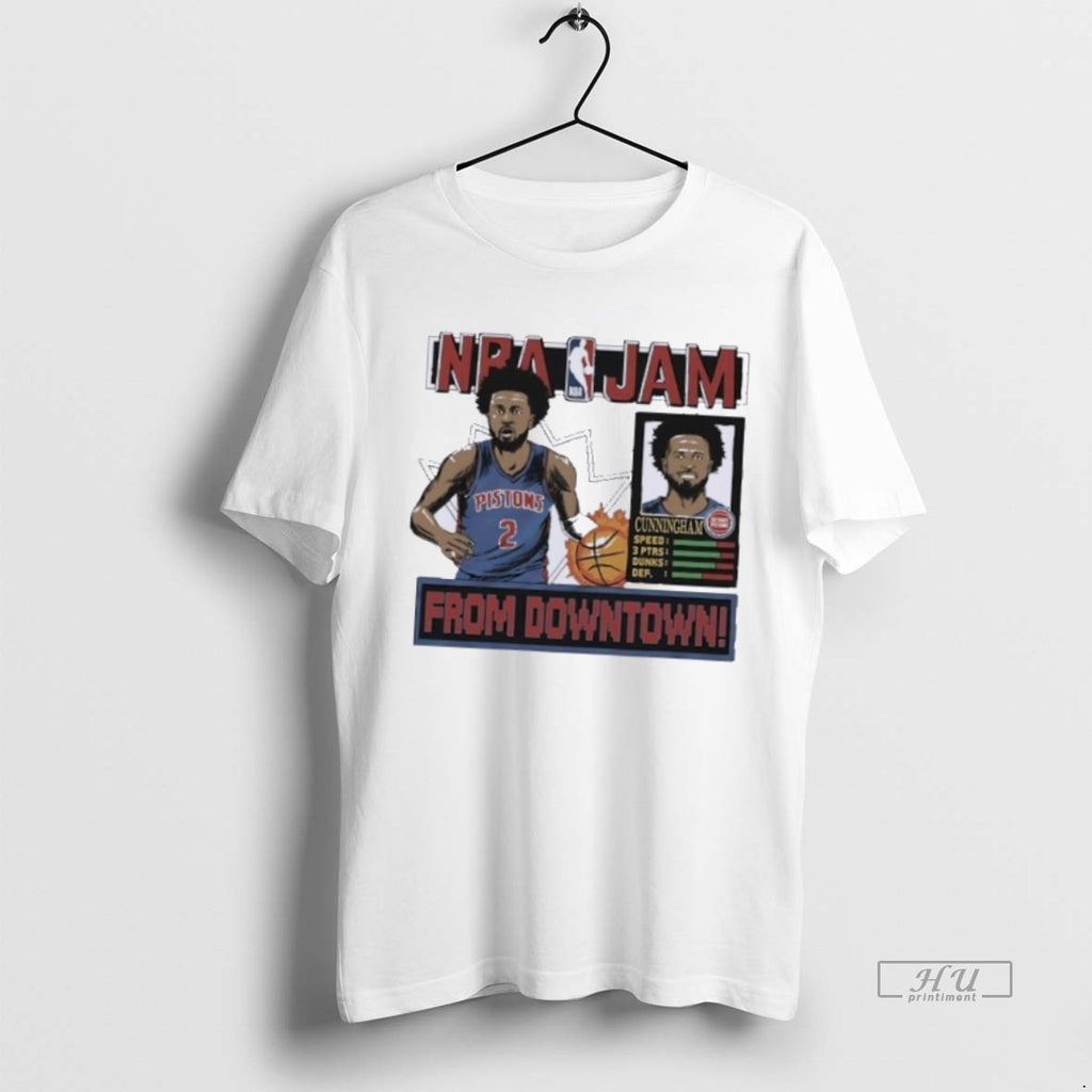 Trending Nba Jam Cade Cunningham Detroit Pistons Graphic Tee Shirt Sweater