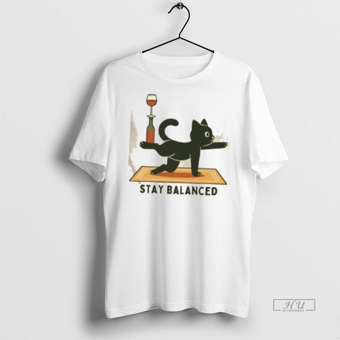 Trending Stay Balanced Cat Yoga Graphic Tee Shirt Sweater