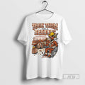 Trending Took Them For A Ride Texas Longhorns Mascot Painting T Graphic Tee Shirts