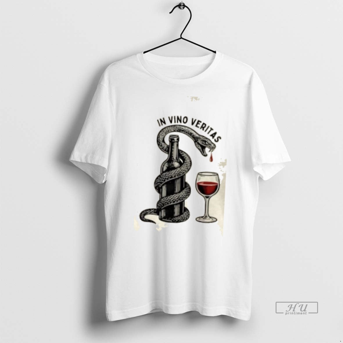 Trending Truth In Wine Snake In Vino Veritas Graphic Tee Shirt Sweater