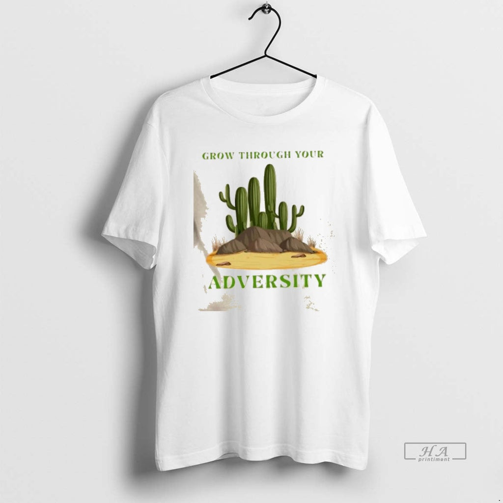 Trendy Cactus Grow Through Your Adversity