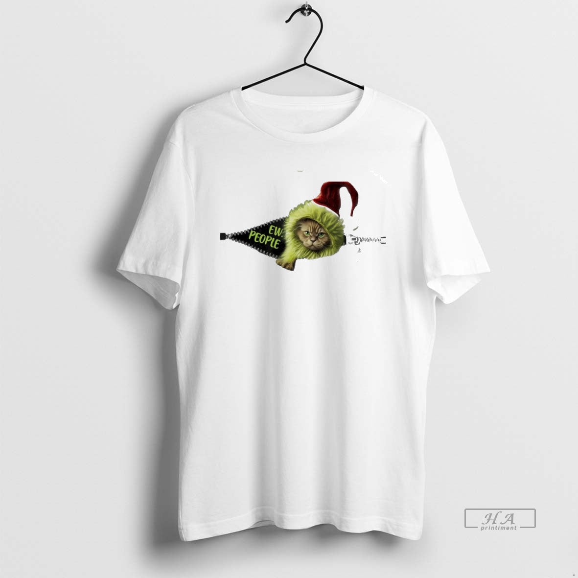 Trendy Grinch Cat Ew People White