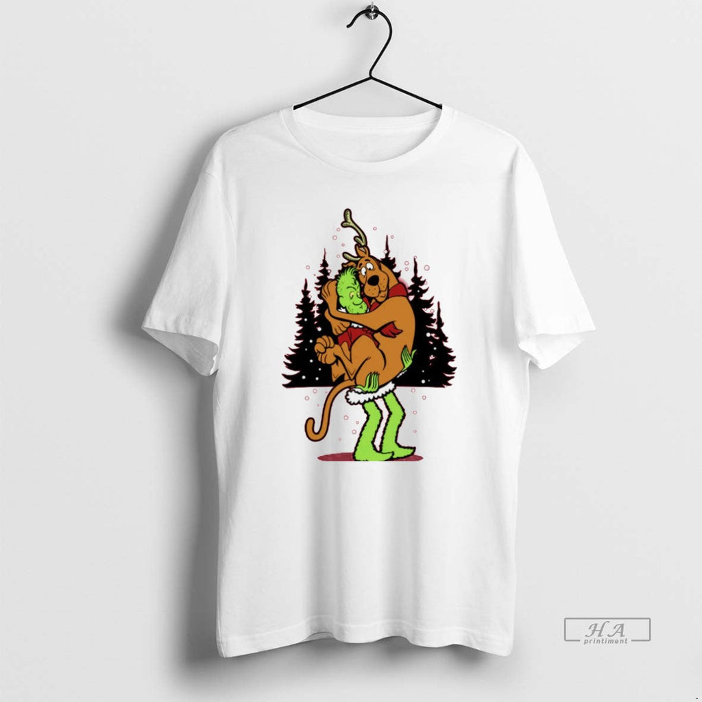 Trendy Grinch And Scooby Doo Shaggy Grinch Funny Christmas White