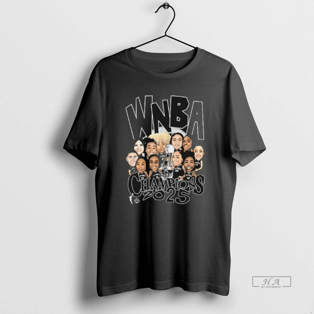 Trendy Las Vegas Aces 2025 Wnba Champs Roster 2 Sided