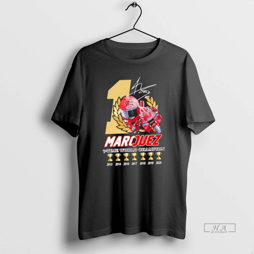 Trendy Marc Marquez 7 Time World Champions Signature