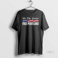 Trendy We The People Free Portland Protest Usa Flag Long Sleve