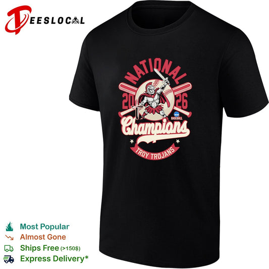 Troy Trojans National Champions 2026 NCAA Baseball Logo shirt