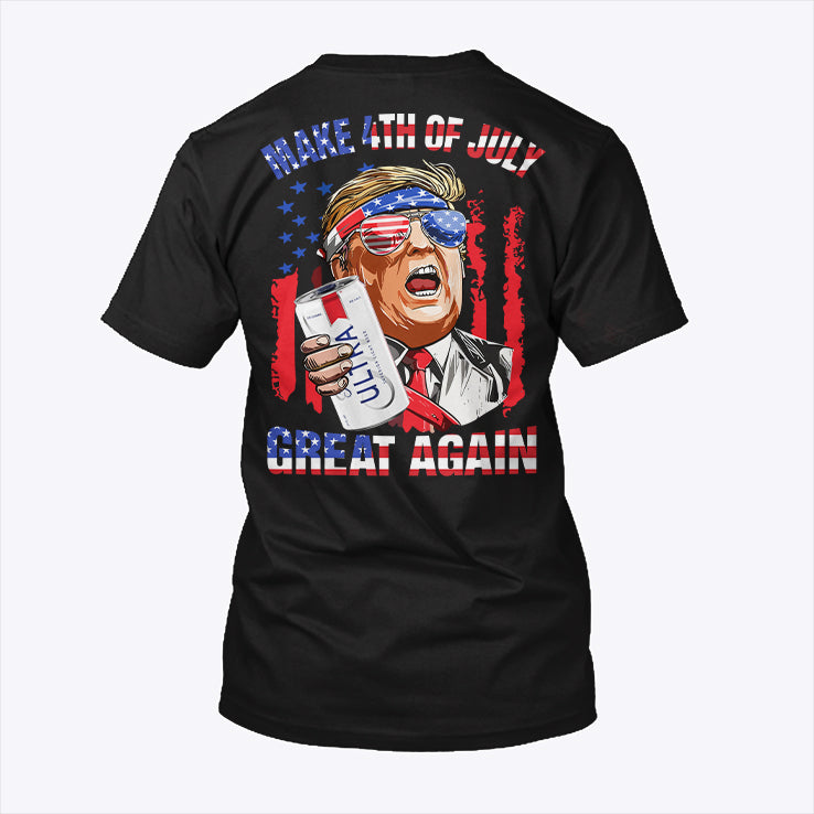 Trump Michelob Ultra Make 4th of July Great Again T Shirt